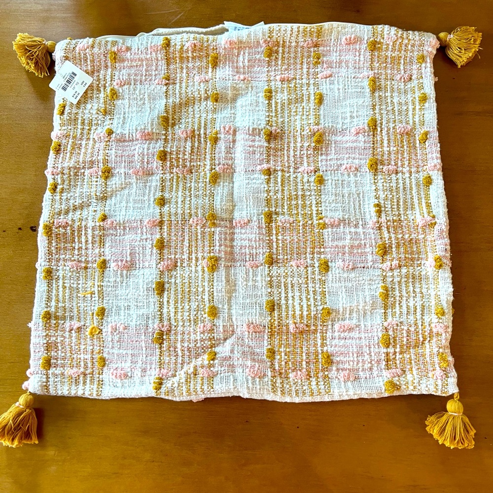 Anthropologie pillow cover 18”